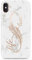JIAXIUFEN Coque Compatible avec iPhone XR Coque TPU Gel Housse Etui Protection Mince Souple Coque Marbre Feather Rose Gold