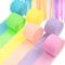 qingmeng 6 Rollen Krepppapier Bunte, 150mx 4.5cm Regenbogen Deko Kreppbänder Basteln Luftschlangen Rollen Krepppapier Pastell Streifen Bunt Crêpepapier Streamers for Party Feier Dekoration