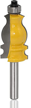 Mesee 8mm Gambo Fresa per Scanalare del Legno, Frese per Stampaggio Architettonico Fresa Coda di Pesce Corrimano Router Bits per Lavorazione del Legno