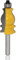 Mesee 8mm Gambo Fresa per Scanalare del Legno, Frese per Stampaggio Architettonico Fresa Coda di Pesce Corrimano Router Bits per Lavorazione del Legno