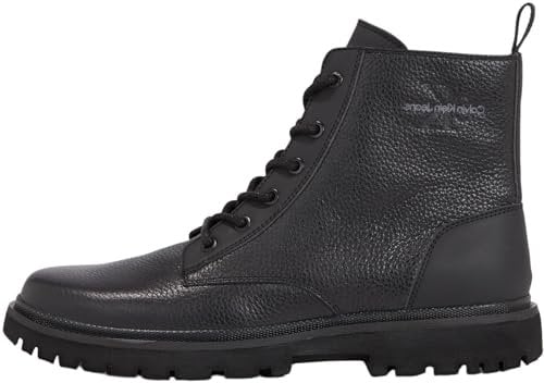 Calvin Klein Jeans Eva Mid Laceup Boot Lth Ym0ym00751, Stivali Uomo, Nero Triple Black, 45.5 EU