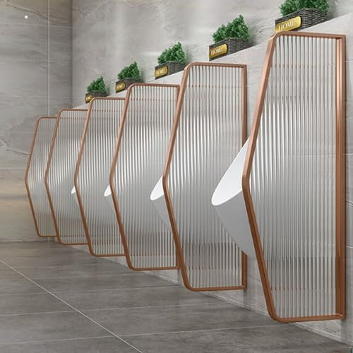 Toiletten gehärtetes Glas trennwand Toiletten trennwand An der Wand montiert Urinal-trennwand Für Öffentliche Toiletten Männer-Urinal-sichtschutz-wc-trennwand Geeignet für Bars und Restaurants ( Color