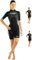 CRESSI Med X Lady Shorty Wetsuit Black/Light Blue/Grey 2.5mm XL/5 - Kurzer Neoprenanzug für Damen aus 2,5 mm Hochelastischem, Schwarz/Hellblau/Grau, XL/5