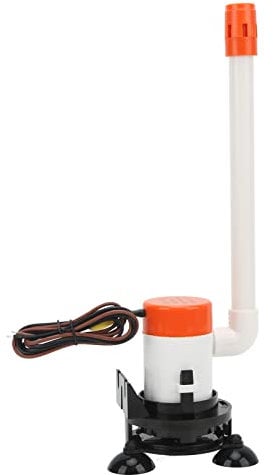 CFTGIW Baitwell Pump 12V 350GPH 12V Livewell Baitwell Aerator Pump Submersible Portable Bottom Suction Cup for Marine Boat Livewell Pump Baitwell Pump Live Bait Aerator Pump Boat