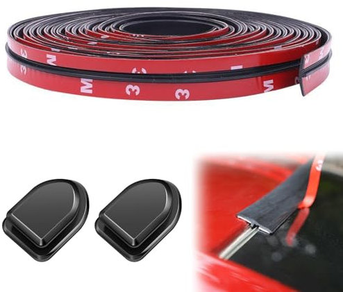 19 MM Coche Tira del Sello de Puerta,Tira de Sellado de Parabrisas de Coche,Tira de Sellado de Goma Autoadhesiva Universal,Tiras de Sellado de Goma en Forma de T para Puertas y ventanas de Coche