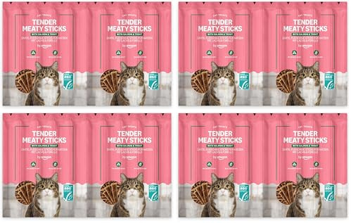 by Amazon Katzensticks Lachs & Forelle 50g (Packung mit 4)
