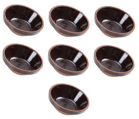 LALADEFIEE 7piezas Tazones De Cerámica Para Cocción Al Vapor De Tazones De Sopa Para Huevos Arroz y Salsas Utensilios De Cocina Para Hogar y Restaurantes