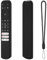 Custodia protettiva in silicone per telecomando TCL Smart TV, antiurto, per TCL RC813 FMB1/RC923 FMB3/RC902V FMR1 FMR4 FMR5 (nero)