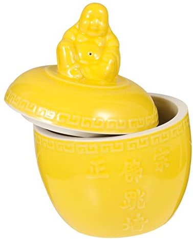 Cabilock coccio Padella Antiaderente pentola Antiaderente farinata Pentola da stufato pentole Terracotta Gadget Domestici tajine pentola fumante con Coperchio zuppiera Ceramica Yellow