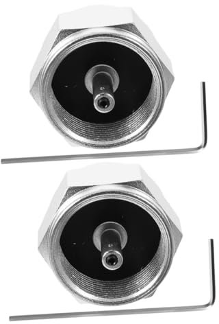 Happyyami 2stücke Gastankadapter Aus Aluminium Für Kleine Gaskartuschen Professioneller Propangaskonverter Campingzubehör Leicht Und Tragbar Wiederverwendbar Für Kocher Und