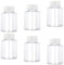 GYOUFU 150ml Clear Plastic Storage Bottles with White Screw Caps (6 Pack)