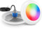 LyLmLe Foco LED Piscina con Rosca 1 1/2, 25W Proyector LED Piscina RGB Multicolor Control Sincrónico, Ø 242mm, 12V AC Lámpar Sumergible para Piscinas, Sin Unidad de Control