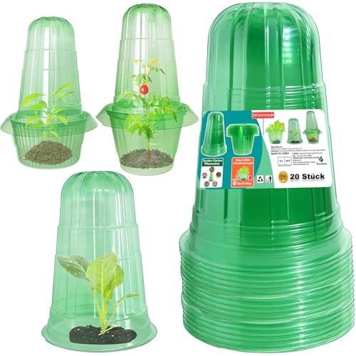 Emyimom Chapeau pour plantes - Pour plantes à salade - Pour protéger contre les oiseaux, les escargots, le gel ou les intempéries - Protège les plantes contre les animaux - Peut être utilisé avec un