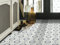 misento Vinylboden Arctic – PVC Bodenbelag Meterware 200/400 cm breit, Fliesenoptik, trittschalldämmend, wasserfest & pflegeleicht, für Küche, Wohn- & Feuchträume, 2,8 mm, Silber-Blau 200 x 300 cm