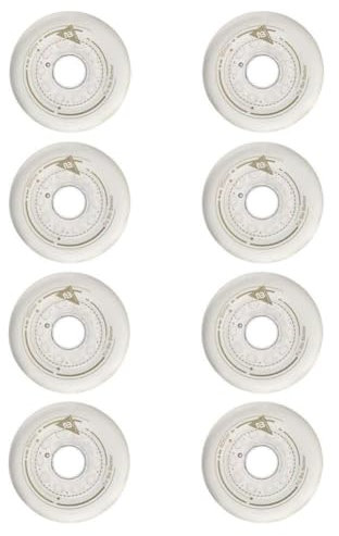 WSDAV Inline Skate Rollen 88A Gut Verschleißfest PU (8er Pack) Größe 80mm 76mm 72mm für Inline Skate Surfbrett Casterboard Waveboard Street Surfing,80MM