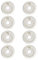 WSDAV Inline Skate Rollen 88A Gut Verschleißfest PU (8er Pack) Größe 80mm 76mm 72mm für Inline Skate Surfbrett Casterboard Waveboard Street Surfing,80MM