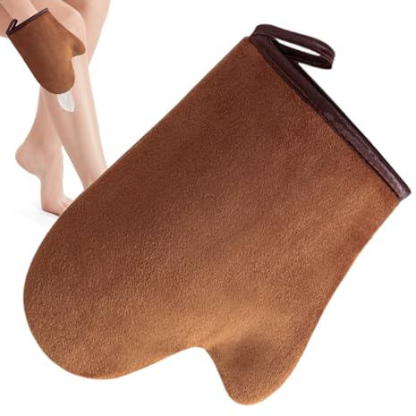 Duroecsain Selbstbräuner-Handschuh | Selbstbräunungs-Lotion Applikator - Wiederverwendbarer & Maschinenwaschbarer Applikator Mit Daumen Ultraweiches Hilfsmittel Für Damen Herren Lotionen Mousse