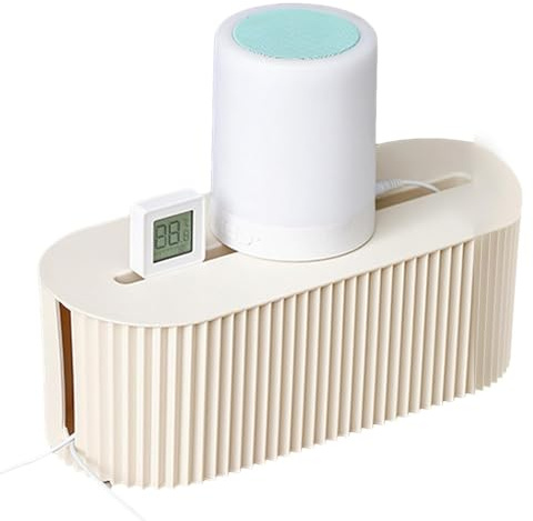 Kabelmanagement Box Groß Router, Kabelmanagement Box Extra Groß, Kabel Organizer Mit Deckel, Weiß Schmal, Für Zuhause Und Zimmer Zum Verstecken Steckdosenleiste 33x13