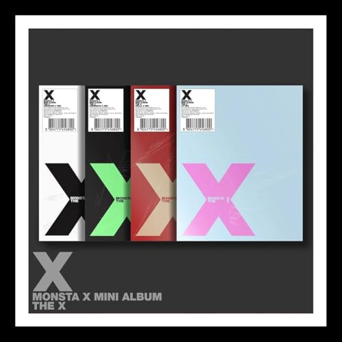 (4 Ver Set.) MONSTA X [THE X] 13th Mini Album 4 Book+4 Photo+8 Card+4 POB+GIFT