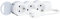 SCHNEIDER Legrand, 695001 Bases Múltiples Standard - Regleta con 3 enchufes, cable de 1,5mts de la gama ‘Standard’, 3 tomas corriente, color blanco marca