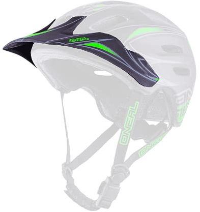 O'NEAL | Mountainbike-Helm-Ersatzteile | MTB Enduro Mountainbike | Ersatzschirm Defender Helm Tribal | Helmet Defender Tribal | Schwarz Grün | One Size