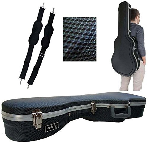 Cibeles - Custodia in ABS per chitarra classica, Blu a quadretti