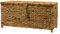 BAUL DECORACIÓN Enea Trenza - Baúl Natural de Almacenaje y Decoración Rústico Claro (72 * 34 * 35)