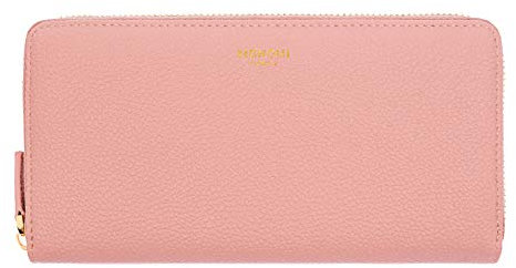 MONOMI Portemonnaie aus Kunstleder für Damen mit RFID-Schutz und Geschenkbox 10 Fächer (Rosa)