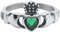 etNox Herz mit Krone Frauen Ring schwarz/Silber S
