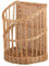 e-wicker24 Présentoir à pain debout, Huche à pain en osier naturel, Corbeille baguette en osier, rangement baguette (naturel)