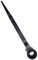 17 x 19mm Black Ratchet Podger Spanner Quick Release Scaffold Wrench