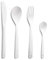 Comas Besteckset BCN Colors Blanco 24-tlg., Tafelbesteck, Edelstahl, Weiß Satiniert, 7596