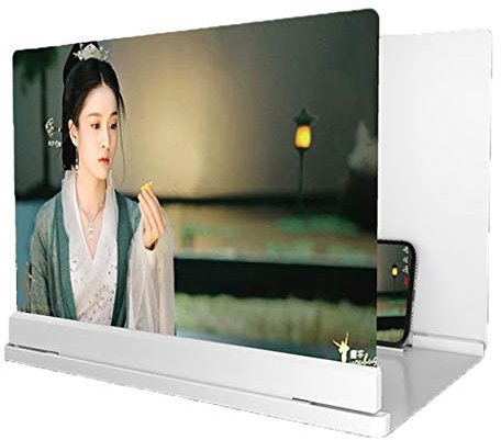 ARCH HD Handy Lupe, Handy Bildschirmvergrößerung, Universal Mobile-Projektor for Filme Videos Und Gaming, Handy Bildschirmlupe, Unterstützt Faltbarer Standplatz Alle Smartphones