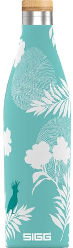 SIGG - Isolierte Trinkflasche - Meridian - Auslaufsicher - Extra schlank - BPA-frei - Plastikfrei - Doppelwandiger 18/8-Edelstahl - Bambus-Schraubverschluss - 0,5L / 0,7L