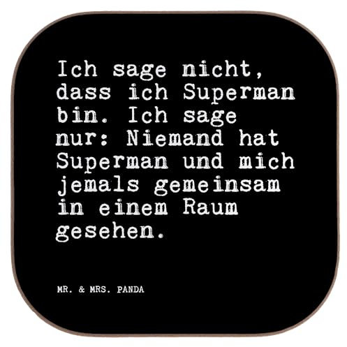 Mr. & Mrs. Panda gläseruntersetzer Ich sage Nicht, DASS... - Geschenk, Coaster, Sprüche, Untersetzer, Gläser, Design, Spruch Weisheiten Zitate Lustig Weisheit Worte, für, Tischschoner