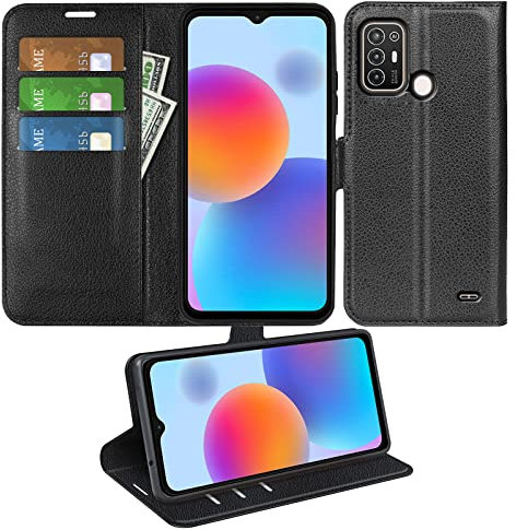 AYSOW Funda para teléfono móvil para ZTE Blade A52, Funda Protectora Plegable de Cuero de Primera Calidad, Funda para teléfono Celular a Prueba de Golpes para ZTE Blade A52