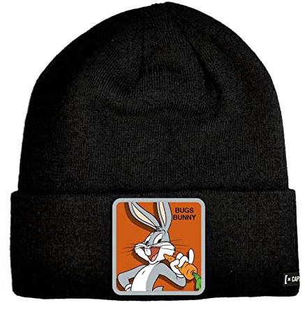 Capslab Looney Tunes Herrenmütze (Bugs Bunny, schwarz), Bugs Hase Schwarz