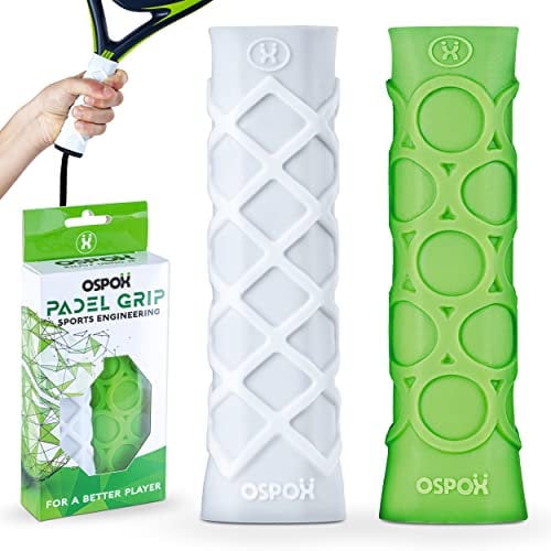 ospox Grip Padel Innovativo Set 2 Pz Completo Professionale per Racchetta Padel Uomo Protezione Antivibrazione Padel Accessori Palestra Ortopedico Previene Epicondilite E Tendinite A Mano E Polso