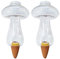 Bewässerungskugeln Für Pflanzen Plastik, Automatische Bewässerung Zimmerpflanzen, Wasserspender Pflanze Ton, Tonkegel Bewässerung Terracotta Garten Blumen Topfpflanze Gießhilfe 2 Stuck set (Pilz)