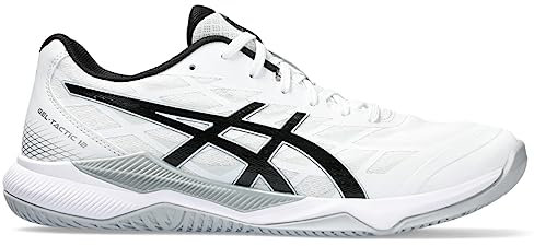 ASICS Men's Gel-Tactic 12 Volleyball Shoes, 10.5, White/Black