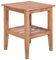 INLIFE Couchtisch 40 x 40 x 50 cm Quadratisch Teak Massiv,5.52kg,44737