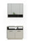 Vicco Badmöbel-Set Beatrice, Badezimmerschrank-Set, Grau/Anthrazit, 2 Teile