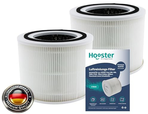 2er-SET Standard-Filter kompatibel mit LEVOIT H13 Core 300 / Core 300s Luftreiniger | HEPA Ersatzfilter gegen Staub Pollen Allergene
