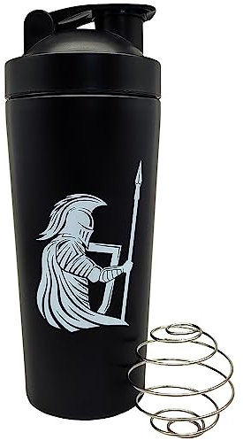 JAW REX Ancient Warriors Protein Steel Shaker | (750ml) (Black Knight)