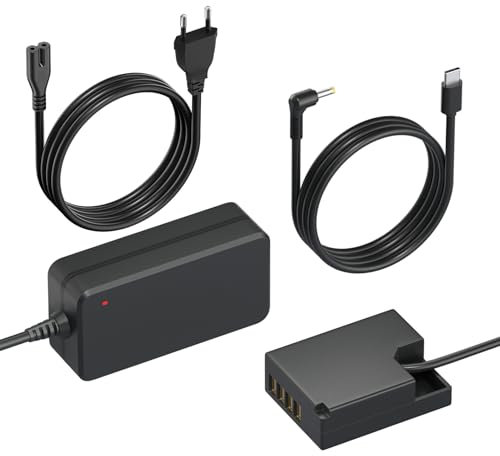 Mspalocell W126S Dummy Akku Kit, AC-Netzteiladapter mit Akkuanschluss für Fujifilm X100F X100V X-S10 XT-2 X-T3 X-T20 X-T30 X-T100 X-A X-E X-Pro FinePix Cameras
