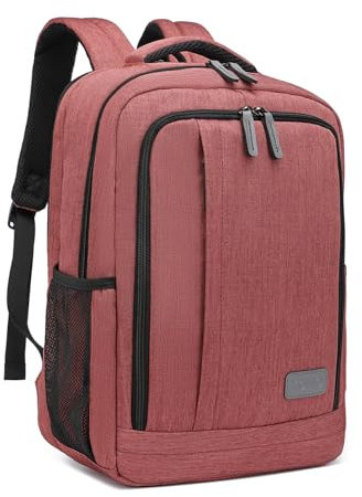 Kono Laptop Backpack for Men Computer Bag for 15.6 Inch Notebook School Bags Casual Daypack Rucksack for Women Men Travel Business Work College (Claret)