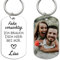 Love Faith Fahr vorsichtig Schlüsselanhänger mit Gravur und Foto-Druck - Personalisiertes Fotogeschenk - Geschenk für Paare
