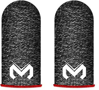 ulafbwur Fingerspitzen-Handschuhe, 1 Paar, Memo-Fingerhülle, atmungsaktiv, empfindlich, schweißfest, Kunst-Silberfaser, Gaming-Fingerabdeckung für PUBG Mobile Games, schweißfeste