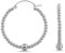 Cassini Große Creolen 925 Silber – 25mm Hochglanzpolierte Ohrringe mit Kugeln – Nickelfrei, Antiallergisch, Sicherer Klappverschluss – Zeitlos Elegant – Damen Silberohrringe 3CSB1