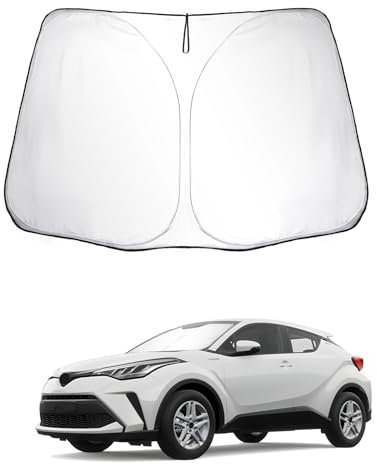 SKTU Parasol para Coche Compatible con Toyotα C-HR ZYX10 NGX50 AX20 2016-2024 Parasoles Coche Delantero Plegable con Protección UV